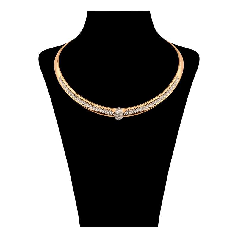 گلوبند طلا 18 عیار زنانه صلاحی گلد مدل T875 گلوبند طلا 18 عیار زنانه صلاحی گلد مدل T875