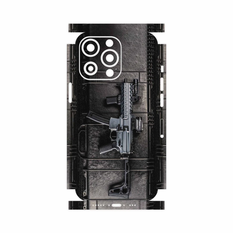 برچسب پوششی ماهوت مدل Gun-FullSkin مناسب برای گوشی موبایل اپل iphone 13 Pro