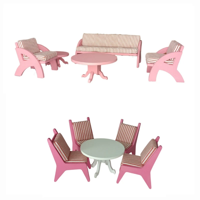 اسباب بازی مدل مبل و میز غذاخوری مجموعه 10 عددی