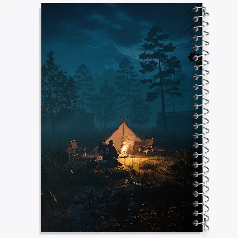 دفتر لیست خرید 50 برگ خندالو طرح کمپینگ (Camping) کد F1102