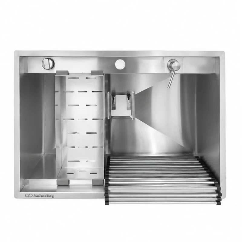 سینک ظرفشویی استیل توکار یک لگنه آخنبرگ مدل HS-5074-103