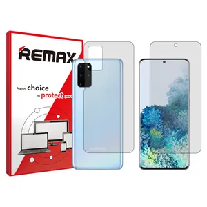 Remax HyGEL transparent display screen protector suitable for Samsung Galaxy S20 Plus 5G  mobile phones along with the back of the phone