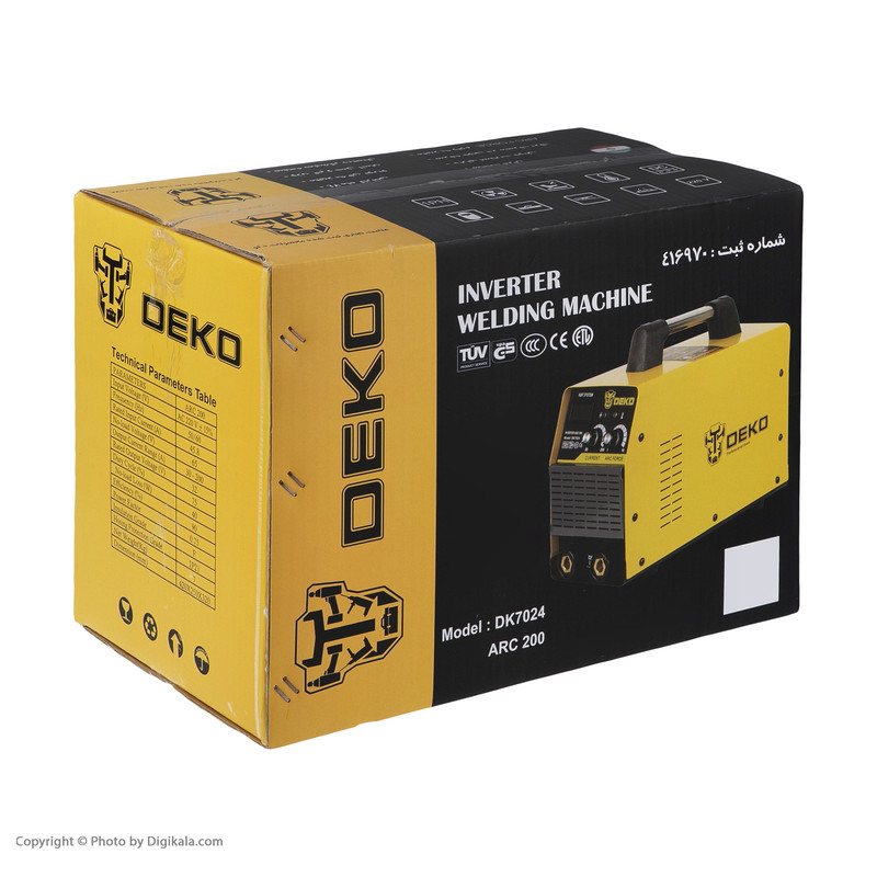 دستگاه جوش 200 آمپر دکو مدل arc200-7024
