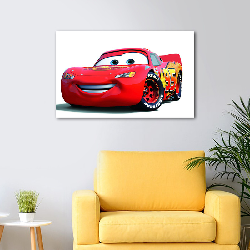 تابلو شاسی عرش مدل فانتزی انیمیشن ماشین ها مک کویین کد As4093