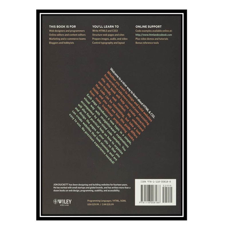 کتاب html & css: design and build websites اثر Jon Duckett انتشارات مؤلفین طلایی
