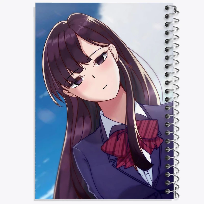 دفتر مشق 50 برگ خندالو مدل انیمه کومی سان کد 16094