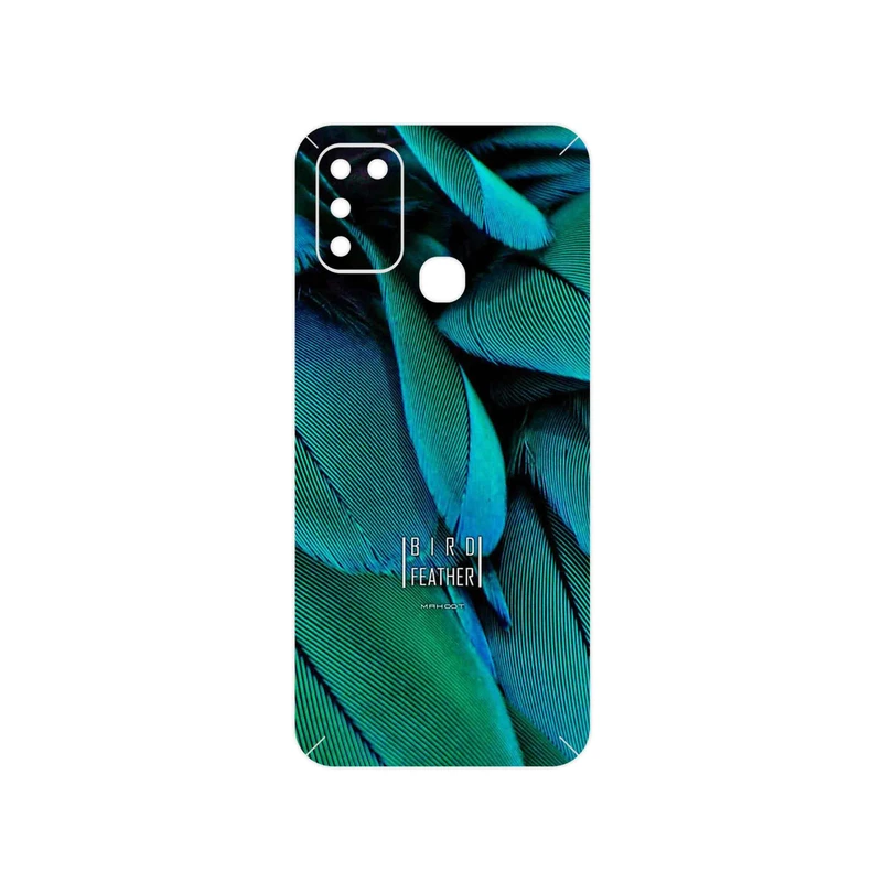 برچسب پوششی ماهوت مدل Green Feather مناسب برای گوشی موبایل اینفینیکس Hot 10 Play