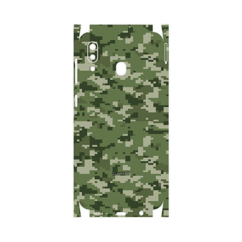 برچسب پوششی ماهوت مدل Army-Green-Pixel-FullSkin مناسب برای گوشی موبایل سامسونگ Galaxy A20