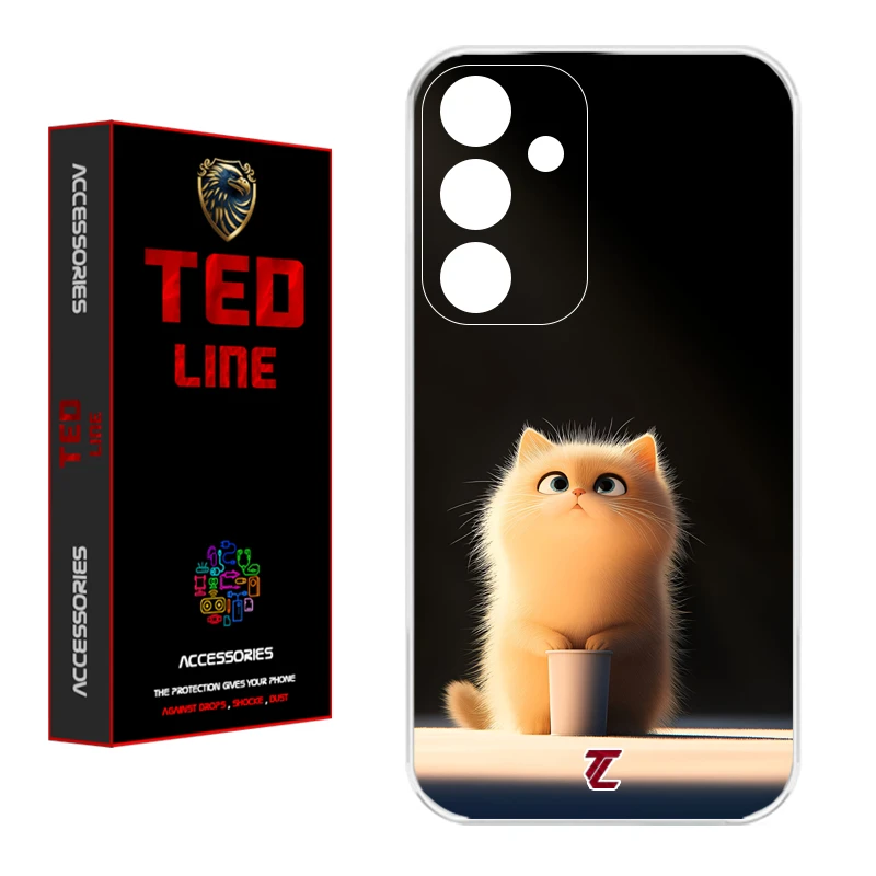 کاور تدلاین طرح گربه کد 1217 مناسب برای گوشی موبایل سامسونگ Galaxy A26