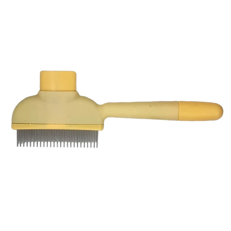 شانه سگ و گربه مدل یو شکل دکمه تخلیه دار