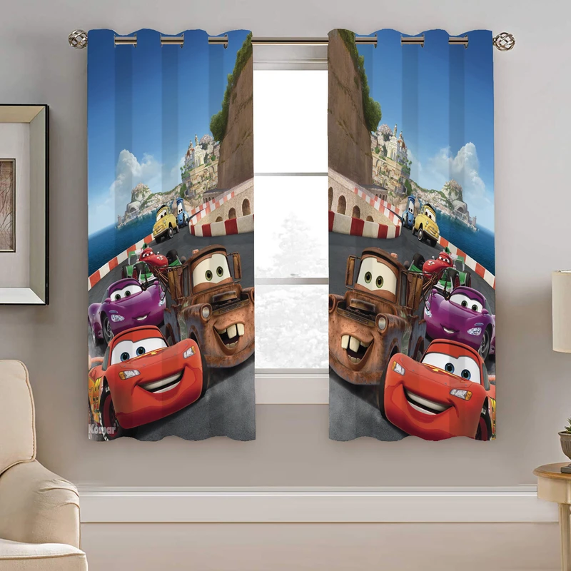 پرده نیروانا طرح ماشین ها کودک مدل مخمل کد 4447  سایز 140×200 سانتی متر