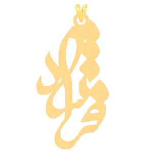 آویز گردنبند طلا 18 عیار زنانه الن نار طرح فرشاد مدل N30275
