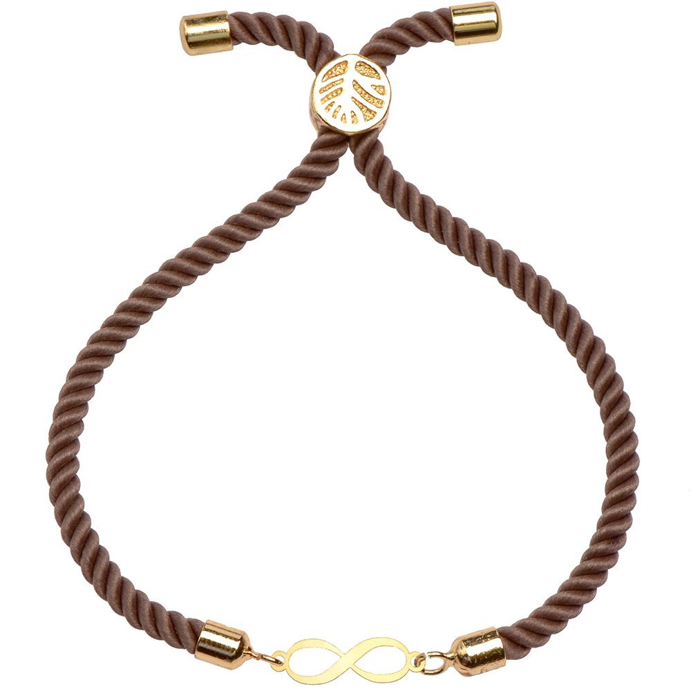 دستبند طلا 18 عیار زنانه کرابو طرح بینهایت مدل Kr1556 -  - 1