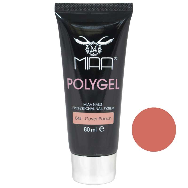 پلی ژل کاشت ناخن میا مدل COVER PEACH_04 حجم 60 میلی لیتر