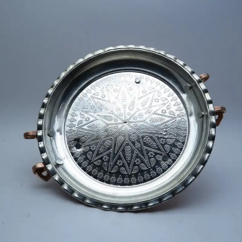 شیرینی خوری مسی مدل پایه کوتاه کد S_4204