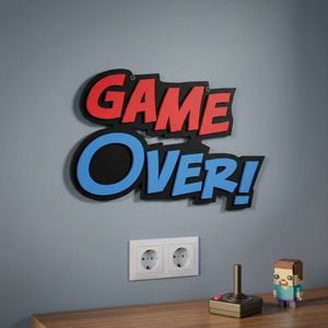 دیوارکوب مدل گیمینگ گیم اور GAME OVER