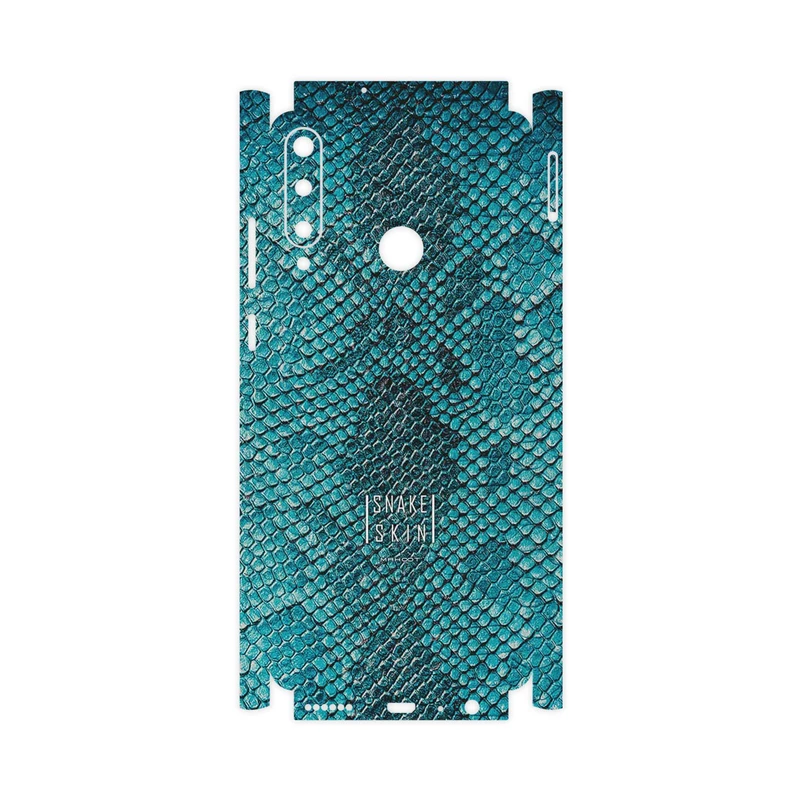 برچسب پوششی ماهوت مدل Blue Snake Skin-FullSkin مناسب برای گوشی موبایل هوآوی Y6p