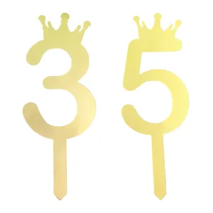 تاپر کیک هانستو مدل عدد 35 کد TPN35 بسته 2 عددی