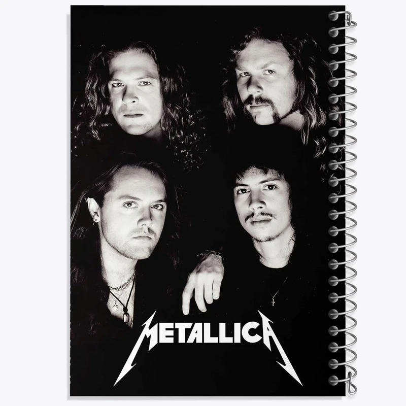 دفتر نت موسیقی 50 برگ خندالو مدل گروه موسیقی متالیکا Metallica کد 3262