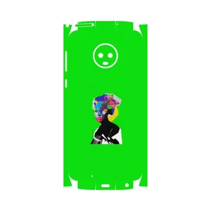 MAHOOT Collage of Women Portrait 3-FullSkin Cover Sticker for Motorola Moto G6