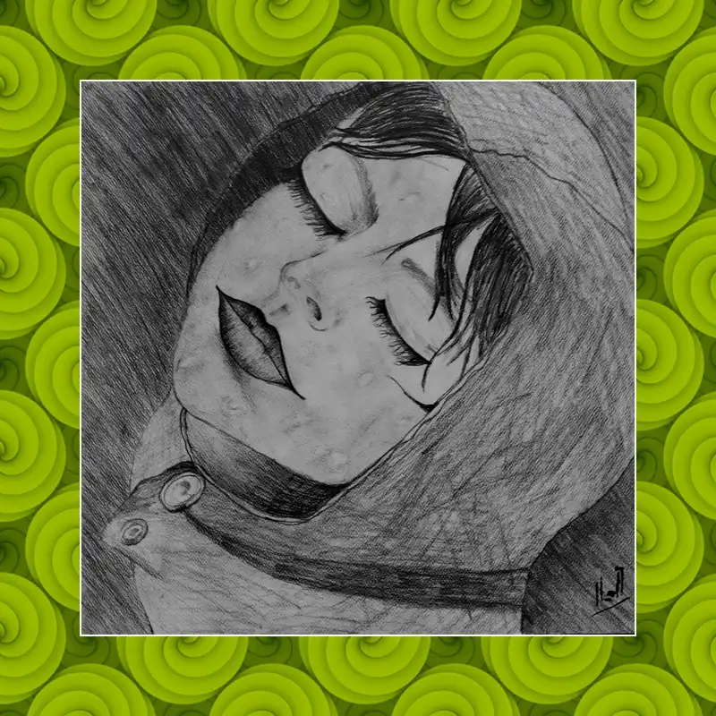 نقاشی سیاه قلم مدل احساس