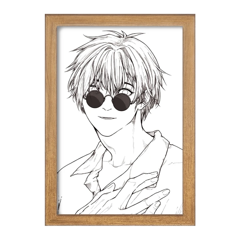 تابلو خندالو مدل انیمه جوجوتسو کایزن کد F1682