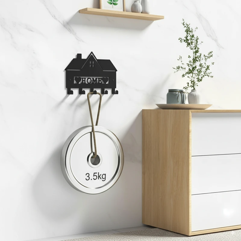 عکس شماره 8 : جاکلیدی فلزی مدل home