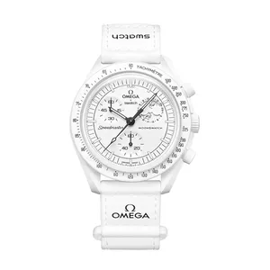 ساعت مچی عقربه‌ای مکانیکی مدل Omega x Swatch Mission To Moonphase Snoopy