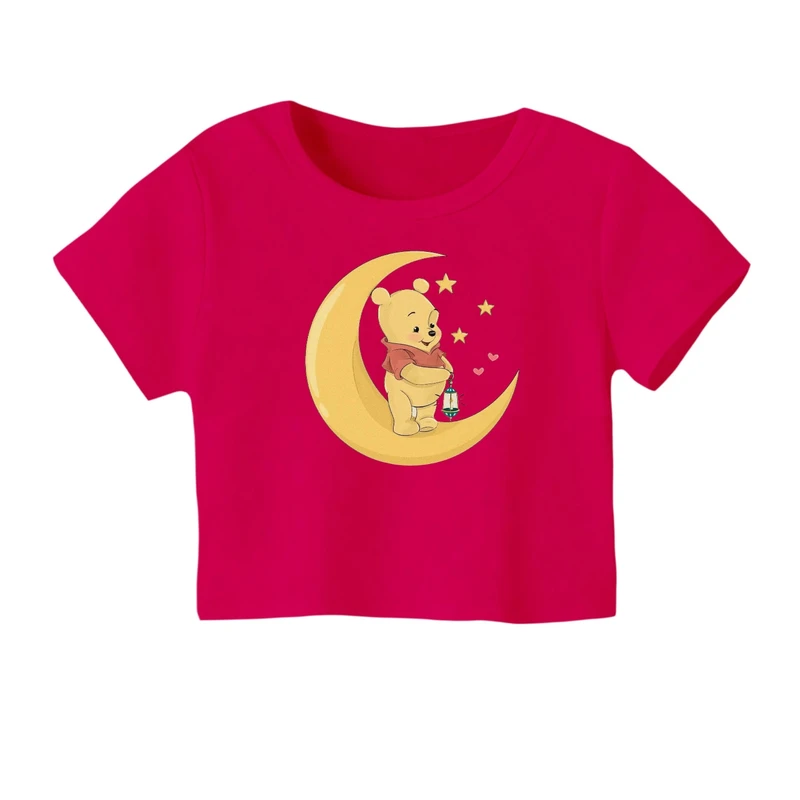 کراپ‌ تی‌شرت آستین کوتاه زنانه مدل پو کد ۱۶