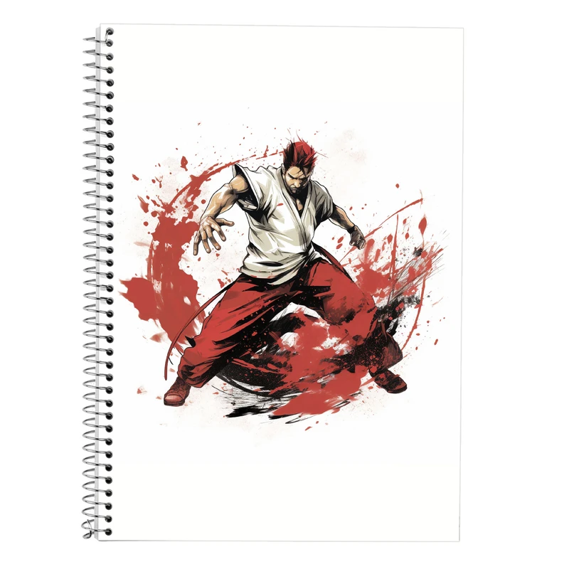 دفتر زبان 50 برگ مدوپد مدل دوخط طرح Fullmetal Alchemist کد DF2272