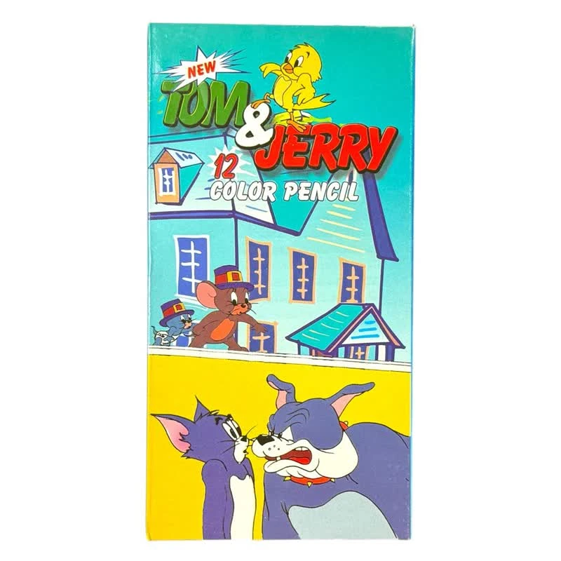 مداد رنگی 12 رنگ تام و جری کد 1200