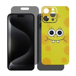 Glass Together model privacy screen protector Suitable for Apple iPhone 16 Pro Max mobile phone with back cover sticker