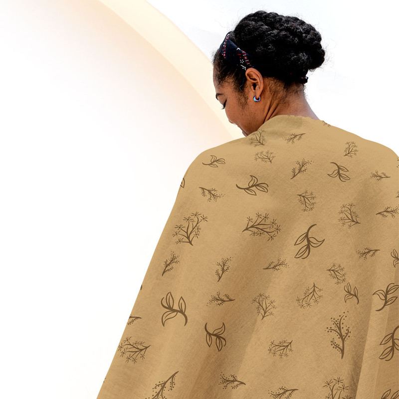 شال مبل مدل برگ کد Q2SH1046 سایز 98x180 سانتی متر