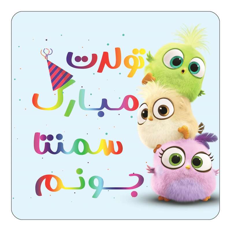 مگنت کاکتی طرح تولد سمنتا مدل پرندگان خشمگین Angry Birds کد mg59066