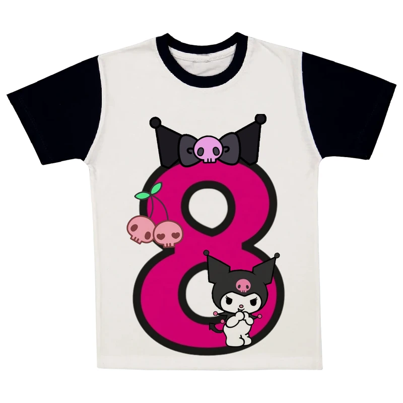 تی شرت آستین کوتاه دخترانه مدل عروسک کد A75  8