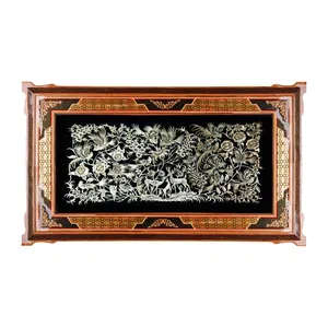 تالبو قلمزنی طرح گل ومرغ کد640801