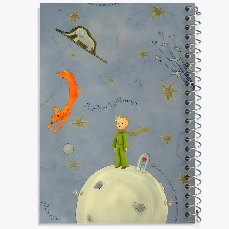 دفتر مشق 100 برگ خندالو طرح شازده کوچولو کد F1383