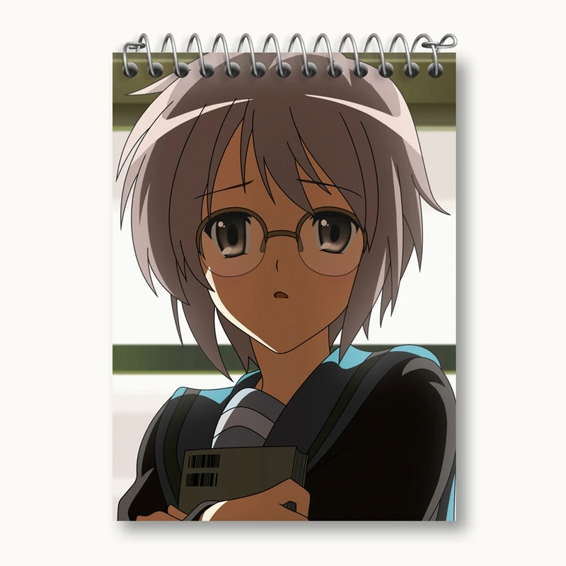 دفتر یادداشت 50 برگ خندالو مدل یوکی انیمه ناپدید شدن هارومی سوزومیا The Disappearance of Haruhi Suzumiya کد 23111
