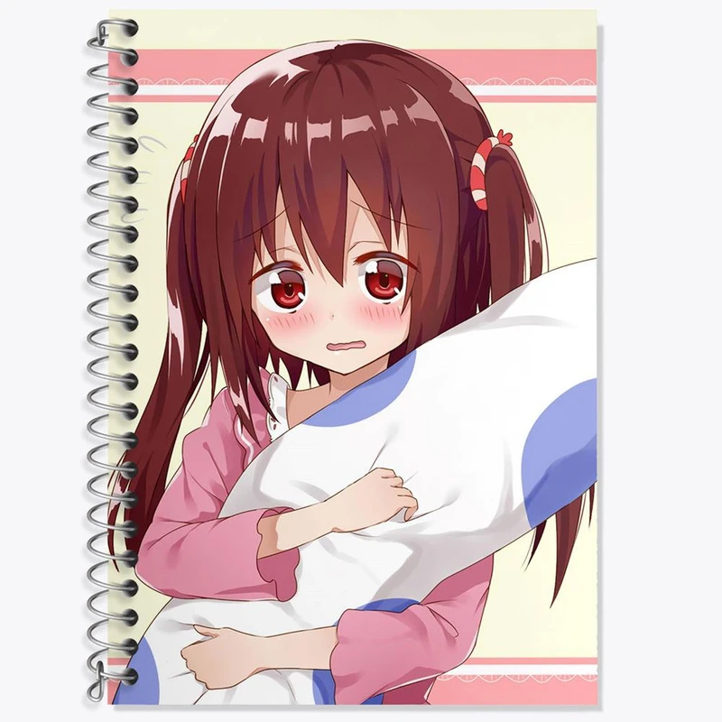 دفتر زبان 50 برگ خندالو مدل دو خط طرح ایبینا نانا انیمه اوماروچان Umaru Chan کد 18473