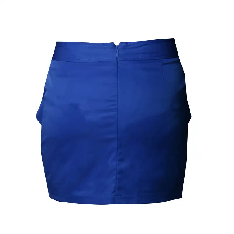 دامن زنانه جینویان مدل کتان آستردار Jn-Bl