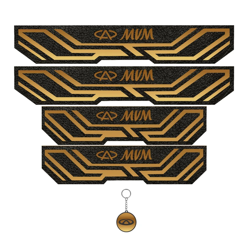 برچسب پارکابی خودرو مهدیار کد  PKA1062 T مناسب برای ام وی ام مجموعه 4 عددی به همراه جاکلیدی