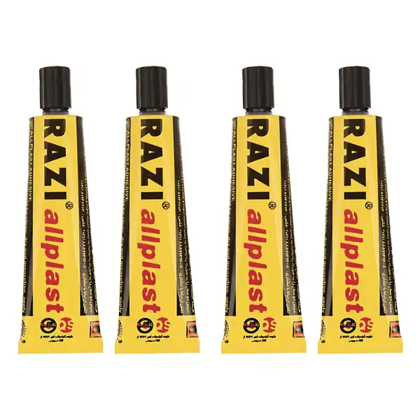چسب رازی مدل Allplast  کد FN21 حجم 30 میلی لیتر بسته چهار عددی