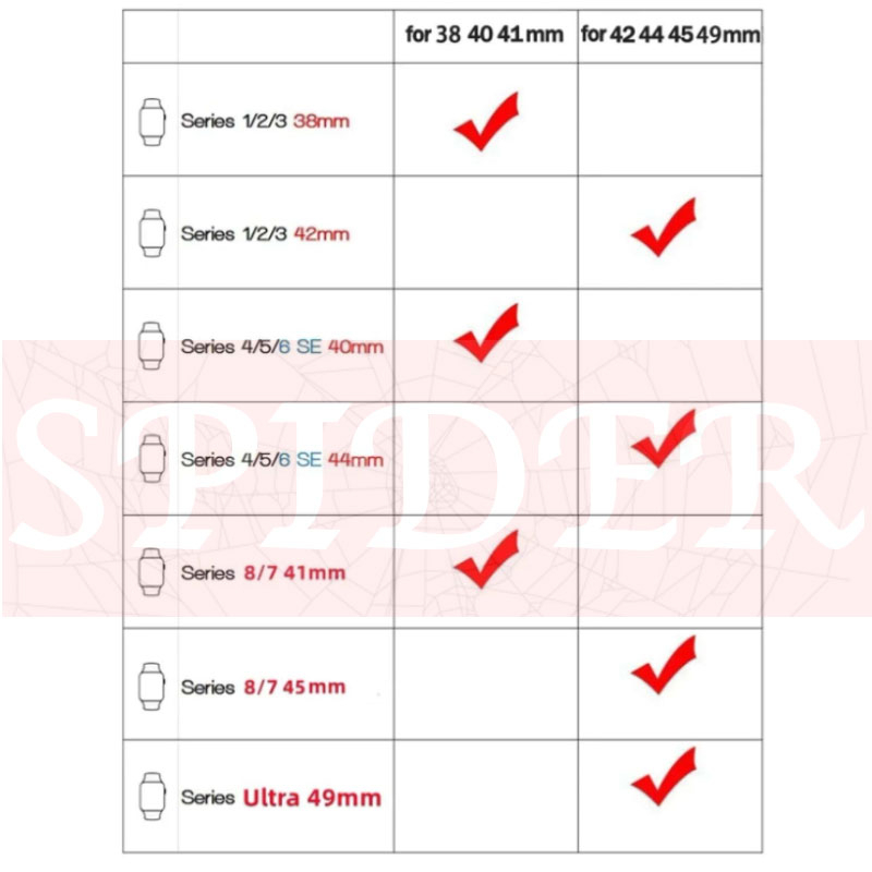 بند اسپایدر مدل SILMAG Loop DC مناسب برای اپل واچ سری 1/2/3/4/5/6/7/8/9/SE/ULTRA/ULTRA 2 سایز 42/44/45/49 میلی متری
