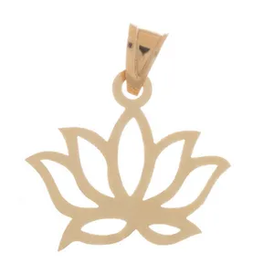 آویز گردنبند طلا 18 عیار زنانه قیراط طرح گل کد GH4364