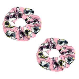 کش مو دخترانه مدل گربه عینکی کد 0199 مجموعه 2 عددی