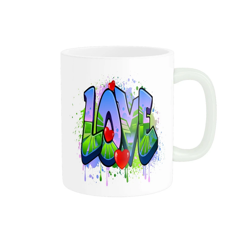 ماگ پادآفرین مدل عشق طرح قلب LOVE کد p6323