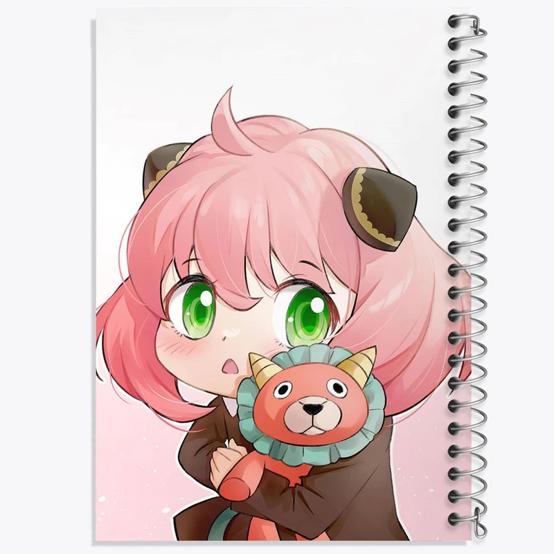 دفتر مشق 50 برگ خندالو مدل آنیا فورجر انیمه اسپای ایکس فمیلی Spy x Family کد 15558