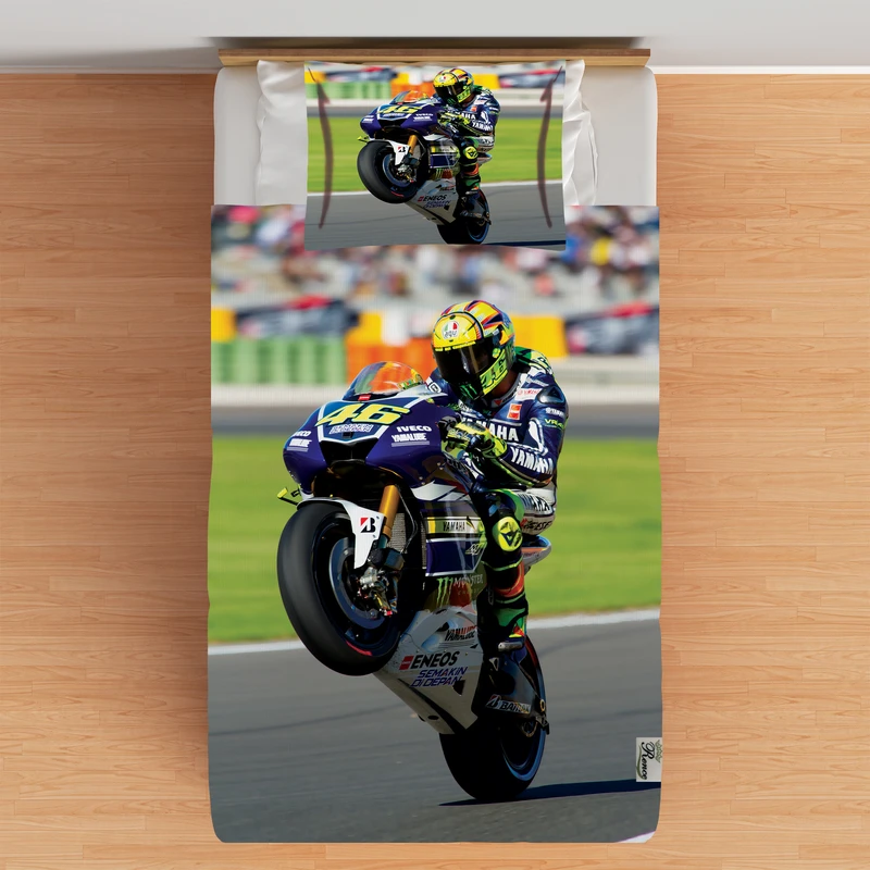 سرویس ملحفه مدل B2-10601 یک نفره 2 تکه