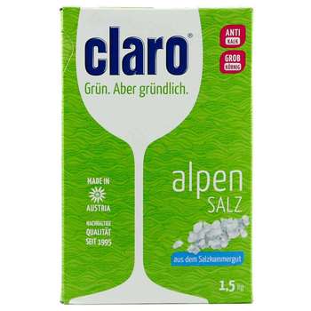 نمک ظرفشویی کلارو مدل Alpen Salz مفدار 1.5 کیلوگرم