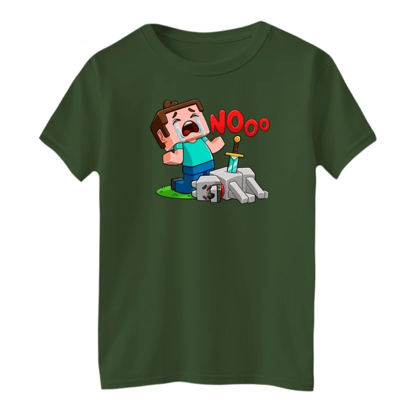 تی شرت آستین کوتاه بچگانه مدل ماینکرفت کد07